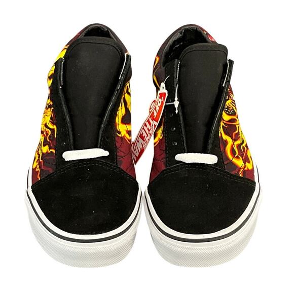 Vans Old Skool Samurai Rising Flame Black Red Yellow Sneakers Men 5.5 / Women 7 - Picture 4 of 9